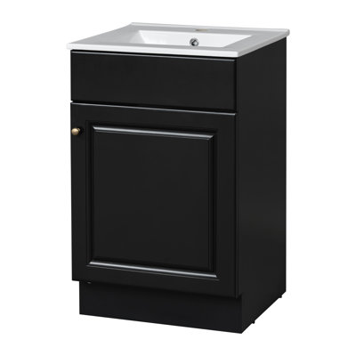 20" Single Bathroom Vanity With Ceramic Top