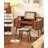 Nordic Solid Rubber Wood Dressing Table With Flip Top Mirror And Multi Drawer Storage