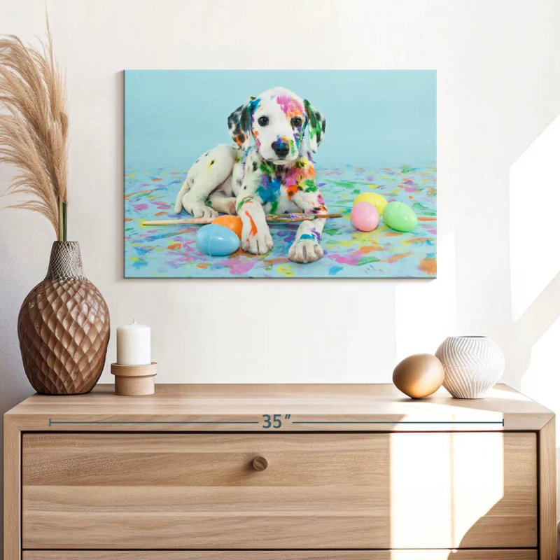 Brampt Easter Dalmatian Puppy, 16" H x 24" W