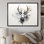 Minimalisme noir et blanc antilope bouquetin II - antilope Wall Decor_106407