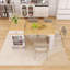 Table de salle à manger rectangulaire extensible 59,50 "avec prise de courant et rangement double-face-67905418-67905419