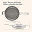 Anolon EverLast Clad Ceramic Stainless Steel Frying Pan with Lid and Helper Handle, 12.25-Inch, Silver
