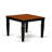 5 Piece Kitchen Table Set for 4 Includes a Rectangle Dining Room Table with Butterfly Leaf and 4 Dining Chairs, Black & Cherry