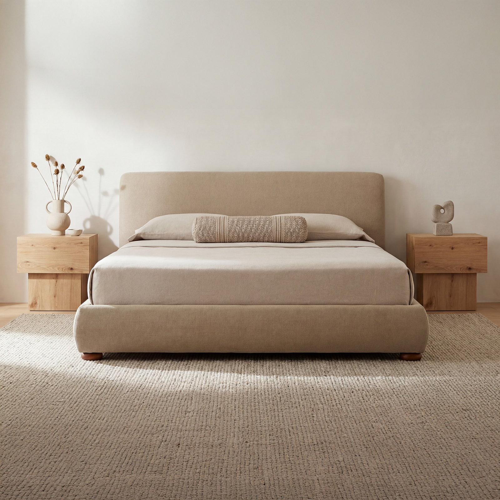 Speckled Storage Bed, Gray, Queen