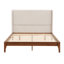 Lit plateforme en bois de bambou massif-140199138