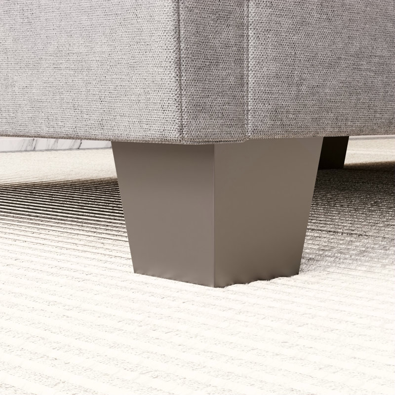 Causeuse confortable Bangura 74,27 po, Gris