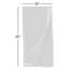 Ensemble de 4 serviettes de table brodées Double Line