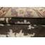 Tapis de bois en laine beige/noir 5 pi x 11 po one-of-kind à la main noué la new age oushak Mo