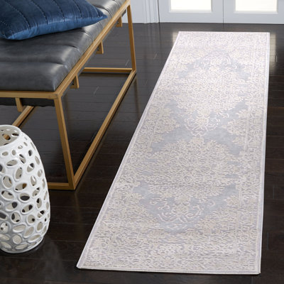 Ketaki Oriental Gray/Light Gray Area Rug
