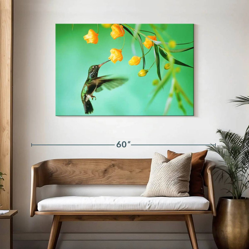 Colibri assoiffé, H 30 po x l 45 po