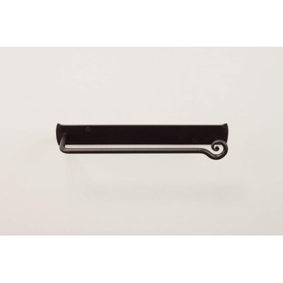 Porte-serviettes en fer forgé noir mat fabriqué à la main - Porte-serviettes mural Farmhouse pour la salle de bain ou la cuisine - Porte-serviettes robuste antirouille pour serviettes de 10 po