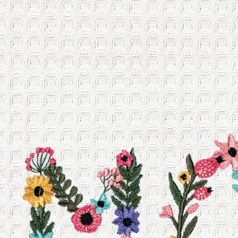 Débarbouillette à motif floral gaufré Floral Mom