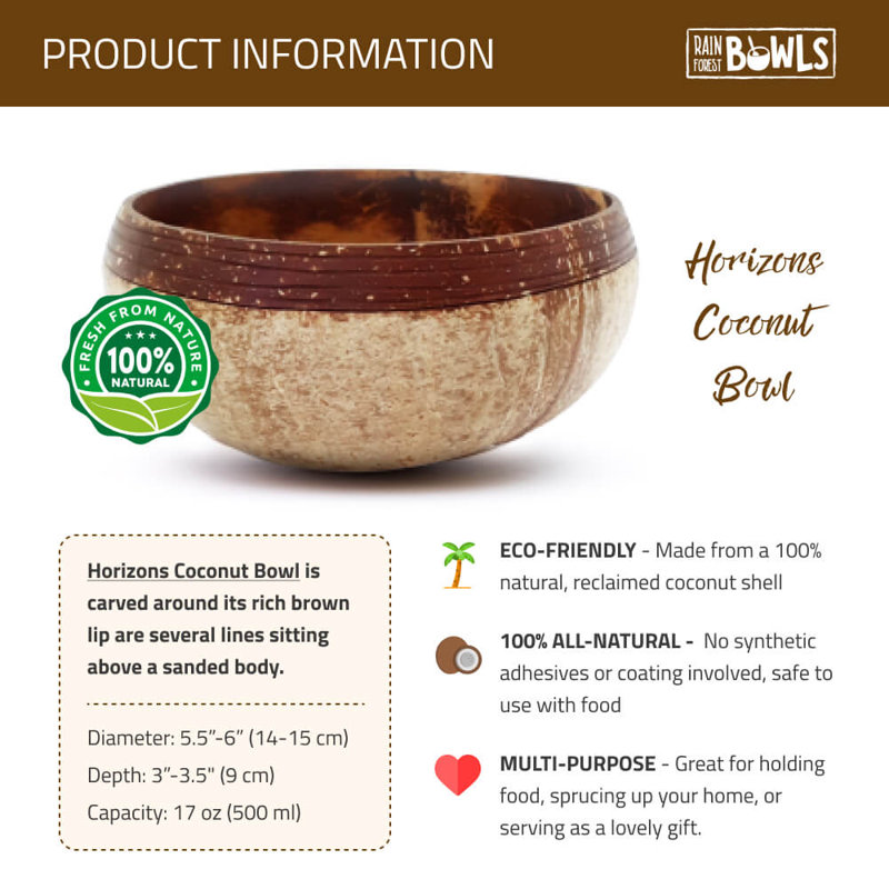 17 oz. Horizons Coconut Dessert Bowl