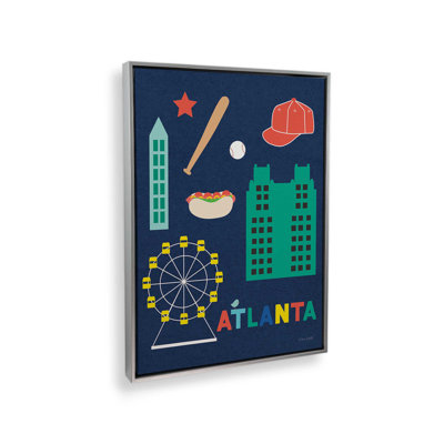«City Fun Atlanta» par Ann Kelle, reproduction d'art