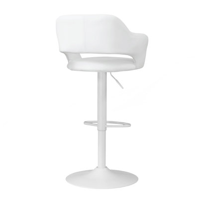 Tabouret de bar pivotant réglable avec structure en métal
