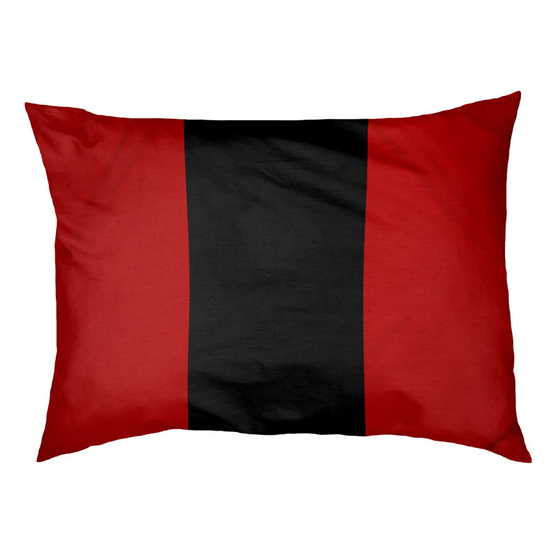 Coussin d'intérieur Las Vegas, Moyen (l 28 po x P 18 po x H 6 po), Rouge / noir / rouge