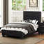 Mobilier de chambre à coucher contemporain contemporain en faux cuir avec lit plateforme simple 1pc-655246705