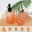 Distributeur de savon en verre texturé 12 oz (orange)-603659590
