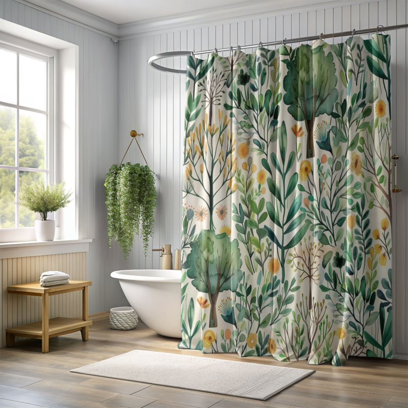 Rideau de douche Spring Hue - Premium, H 74 po x l 71 po