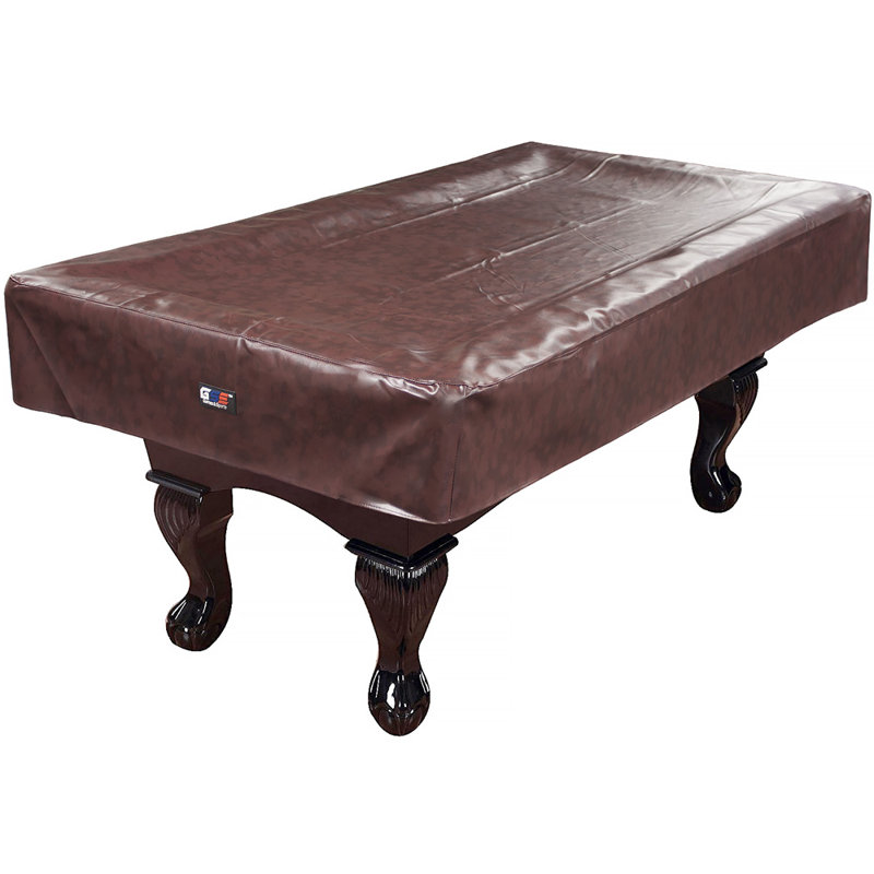 Housse de table de billard 7 pi / 8 pi / 9 pi GSE, housse de table de billard en cuirette résistante à la déchirure 7 pi / 8 pi / 9 pi