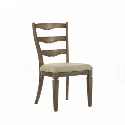 Ensemble de chaises de salle à manger rembourrées en tissu avec dossier plat, 4 pattes