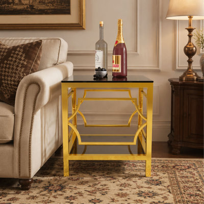 Table d'appoint 19,7 po Modern Gold