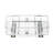 Origami 2SD-10 Small Kitchen Sliding Pullout Cabinet Storage Organizer, Silver, 2 Pack