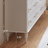 White Solid + Manufactured Wood Accent Cabinet