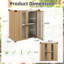 Petite armoire de rangement extérieure imperméable avec tablettes