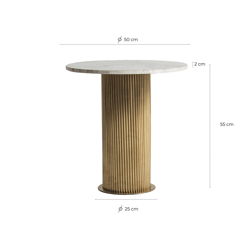 Coen Drum End Table