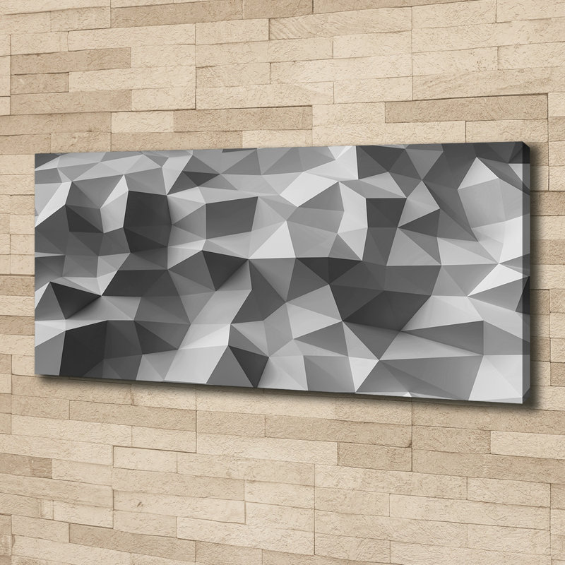 Abstraction Triangles - No Frame Print on Canvas