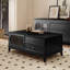 Table basse noire rétro moderne-105858246