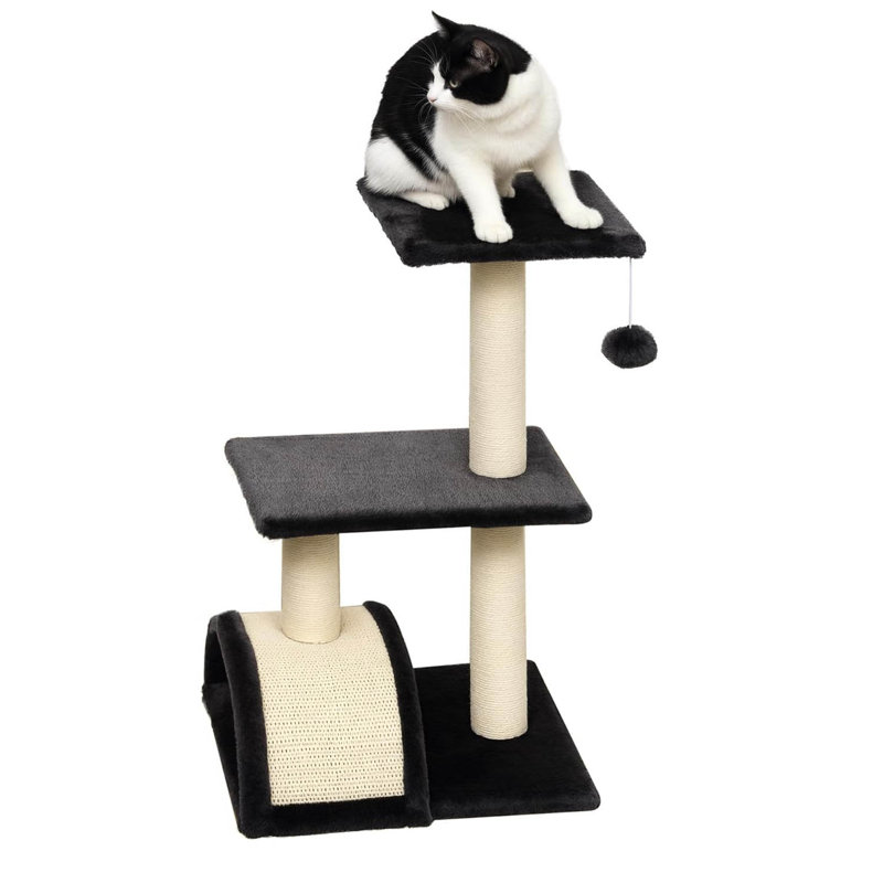 70cm H Cat Tree, Black