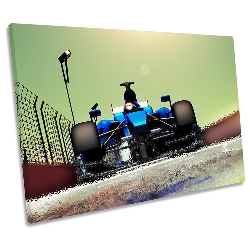 Race Car Fast Formula One - Wrapped Canvas Print, 30.5cm H x 45.7cm W x 2cm D