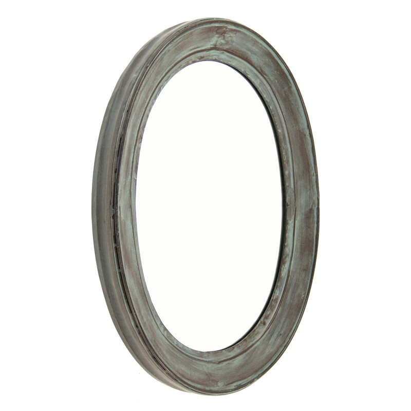 Rund Flat Metal Wall Mirror