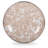 Taupe Swirl 6'' Handmade Appetizer Plate