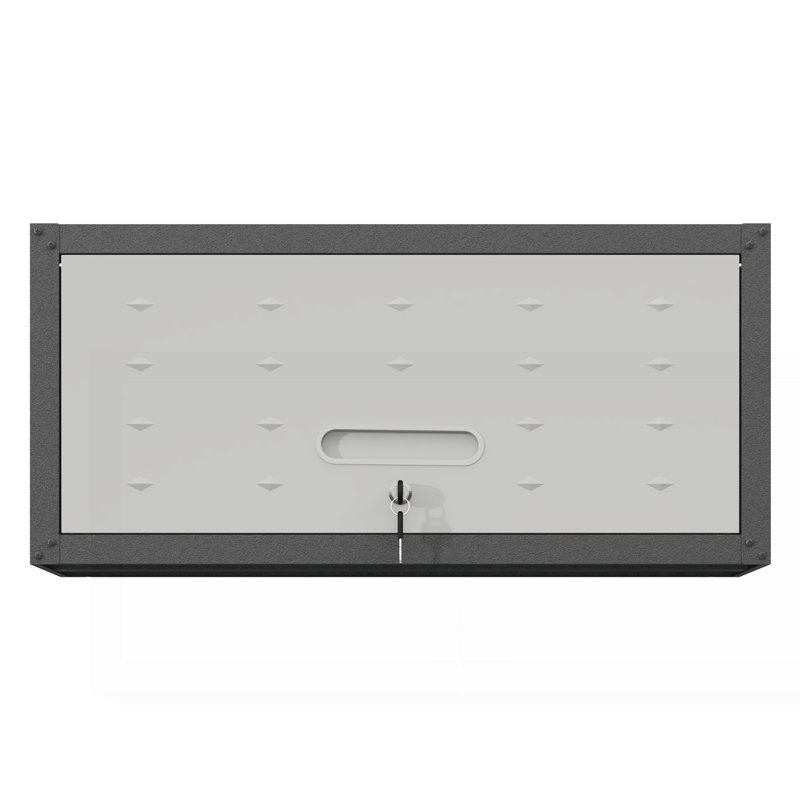 Armoire de rangement en métal robuste pour outils, Noir/gris