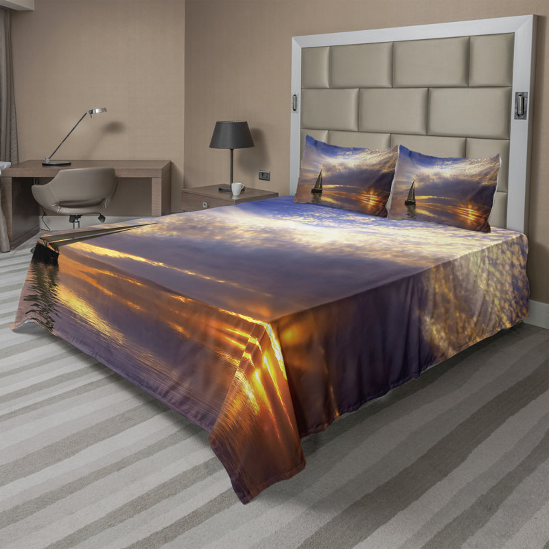 Microfiber Floral Sheet Set, Full Sheet Set + Fitted Sheet + 2 Pillowcases