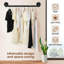 96cm Adjustable Wall Mounted Clothes Rack