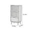 Simple Groove Glass Accent Cabinet