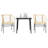 Patio Dining Set Poly Rattan Glass-400448097-400448101-400448102