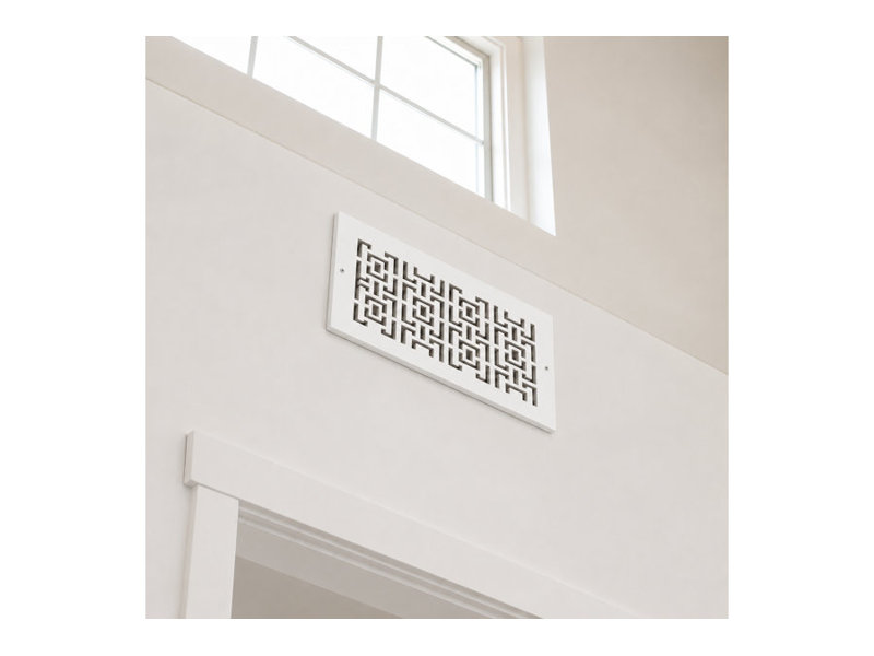 Registres muraux et de plafond Stellar Air White - 6 x 16 (ouverture de conduit) - taille totale 8 x 18 - oriental