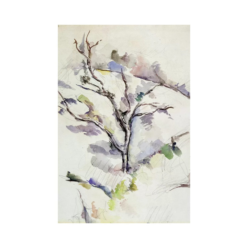 The Oak by Paul Cezanne - Wrapped Canvas Gallery-Wrapped Canvas Giclée, 20.32 cm H x 30.48 cm W