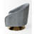 Velvet Swivel Barrel Chair-948163037