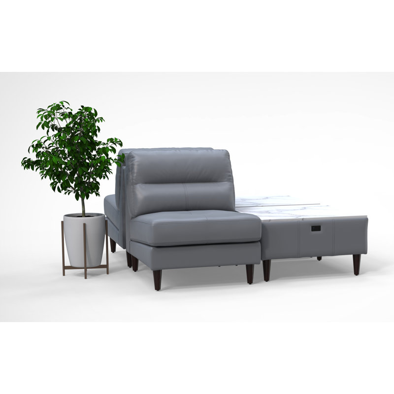Ensemble de chaises pour salle d'attente 2 personnes 2 pièces 100% cuir véritable 4 pièces