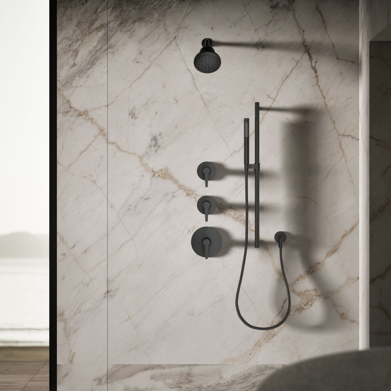 Cinq Single-Function Filtered Showerhead 2.5 GPM, Matte Black