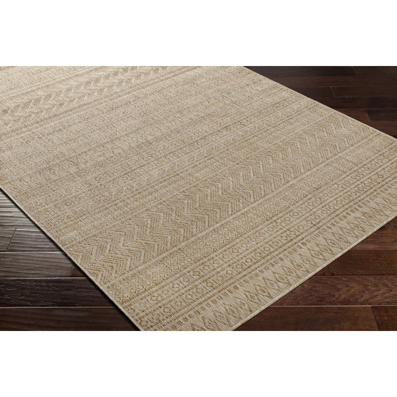 Outdoor Boho Rug Brown/Cream_EAG2411, Rectangle 200 x 275cm