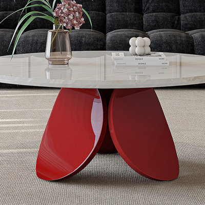 Italian minimalist marble coffee table