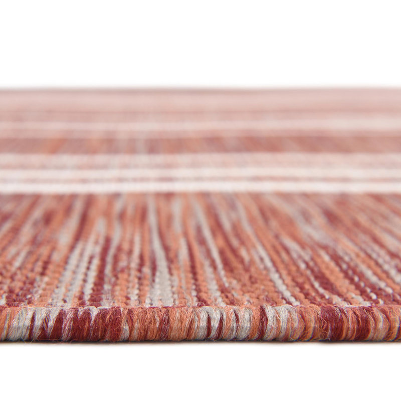 Tapis d'extérieur couleur rouille, Rond 10 pi 8 po