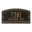Hamilton Personalized Standard 2-Line Wall Address Plaque-394227751-394227754